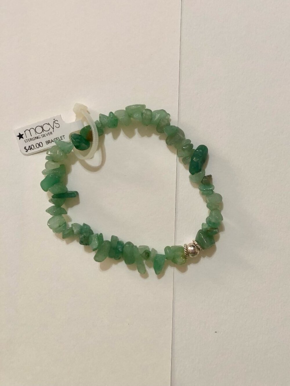 Jade Beaded Stretch Bracelet - Picture 4 of 4